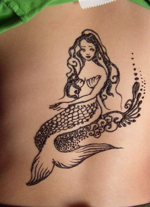 sirène dessins de tatouage pour les femmes