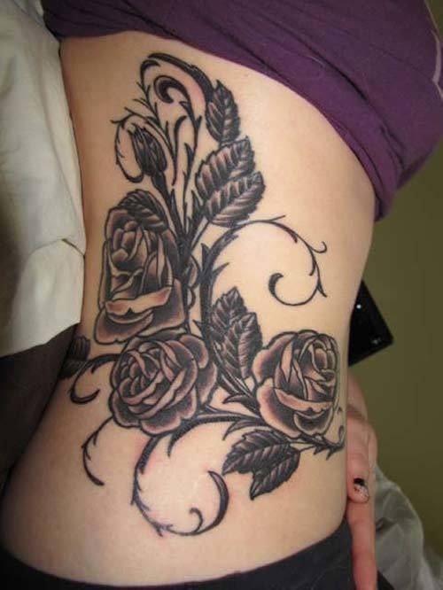 roses tatouages ​​pour les femmes