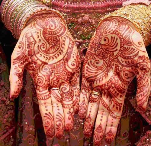 Mehndi Designs pour les mains pour Brides