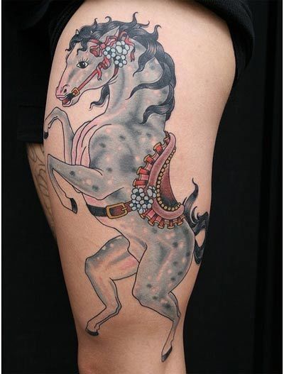 idées cheval de tatouage