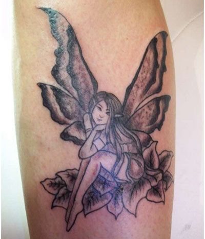 fées aux ailes de papillon tatouages