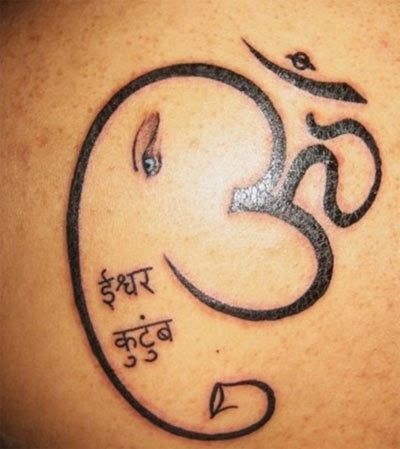 om Ganesh tatouage