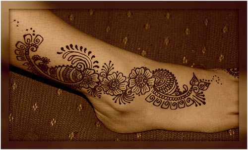 pieds conceptions mehndi