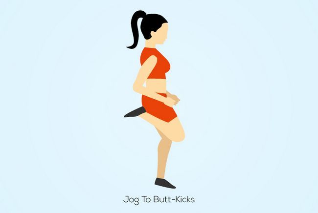Jog-To-Butt-Kicks