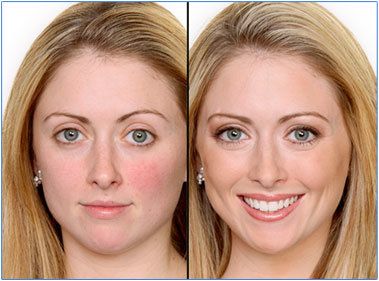 Le maquillage minéral avant et après