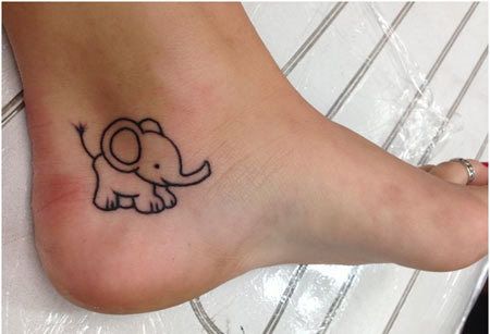 mini-éléphant tatouage