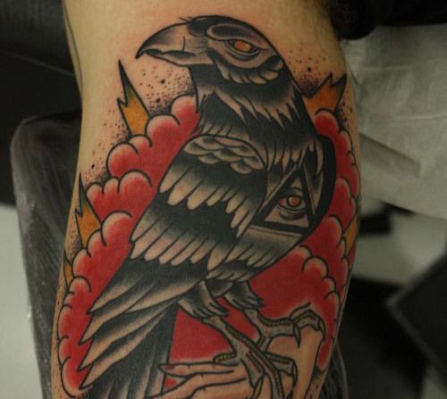 corbeau tatouage gitane