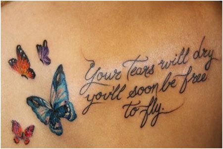 Tattoo message inspirant