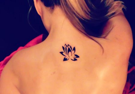 Miniature Tattoo Haut Retour Lotus