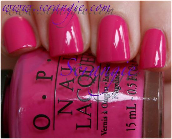 opi embrasse-moi sur mon tulipes swatch