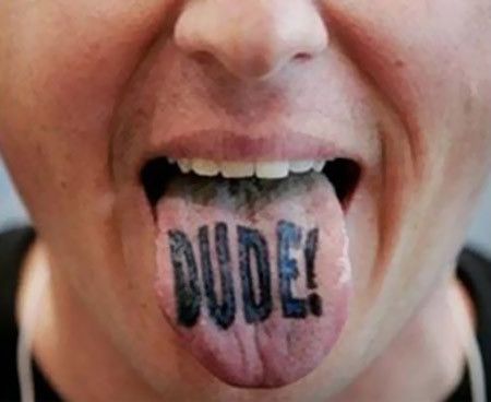 Mec Tattoo Tongue