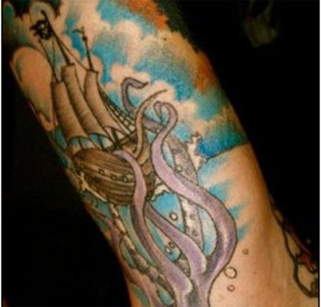 Octopus Pirate Tatouages