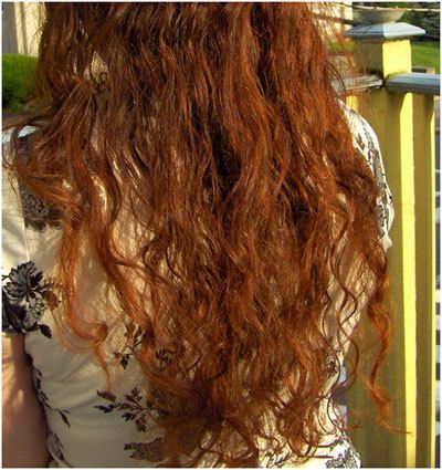 cheveux de henné naturel