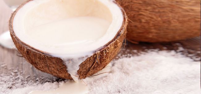6 Les prestations de santé de lait de noix de coco en poudre Photo