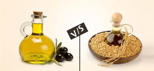7 Les différences entre l'huile de son de riz et l'huile d'olive Photo