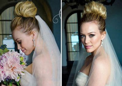 mariage cheveux hilary duff