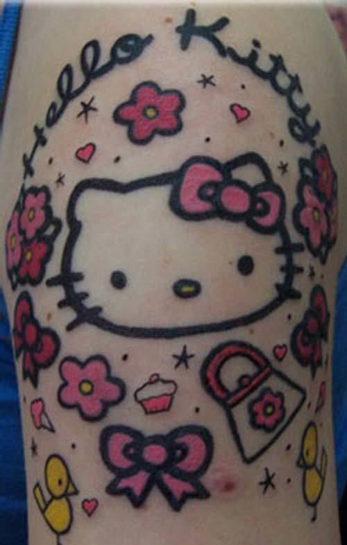 hello kitty tatouages
