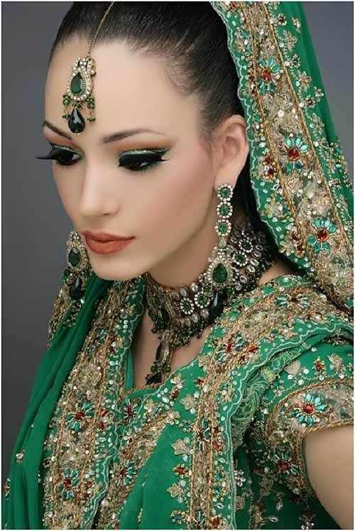 Punjabi nuptiale vert traditionnel