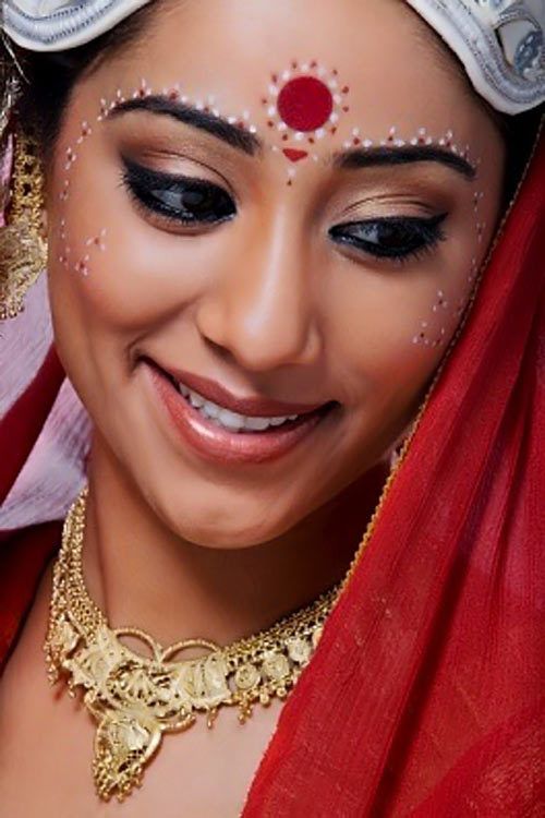 bengali regards de maquillage de mariée