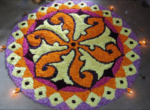 2,011 Onam concurrence pookalam