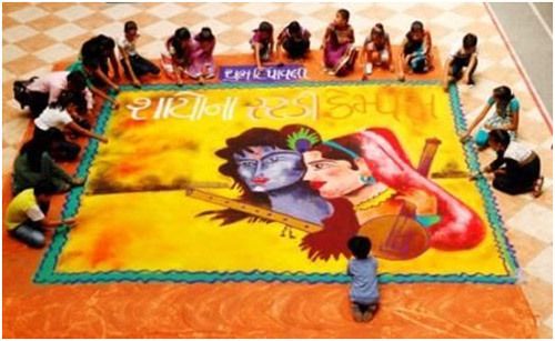 dessins rangoli festival de Diwali pour