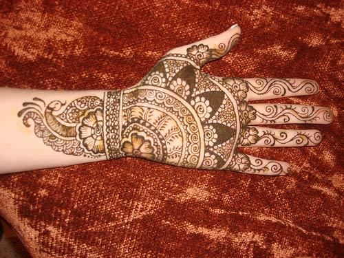 arabes conceptions de mehndi de mariée