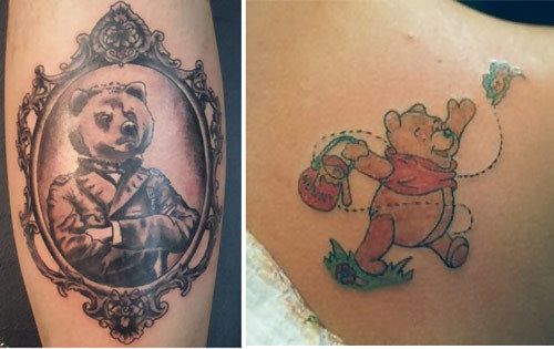 conception de tatouage ours