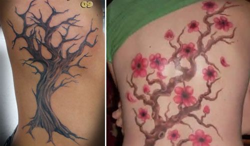 dessins arbre de tatouage