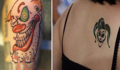 dessins de tatouages ​​de clown