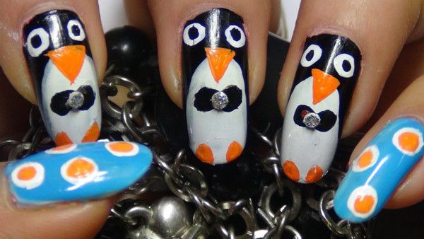 pingouin nail art finale