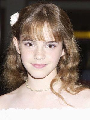 Emma Watson sur le tapis rouge en l'an 2002