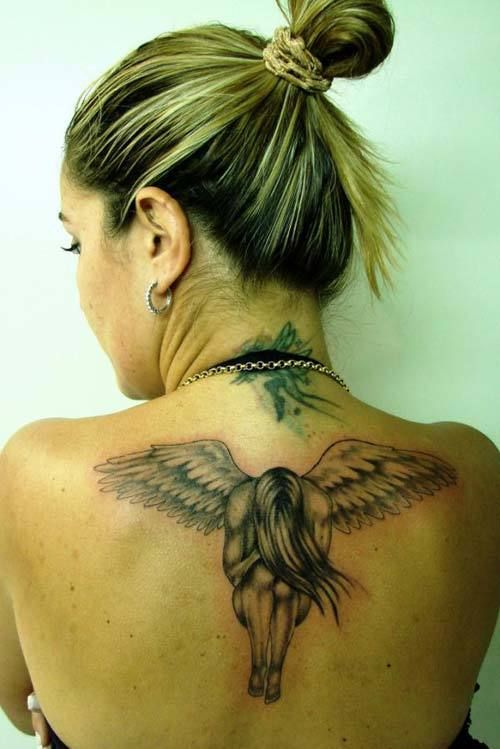 tuteur tatouages ​​d'ange pour les femmes