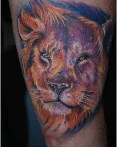dessins de tatouage lion