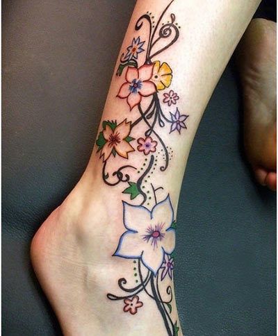 tatouages ​​floraux pour les filles