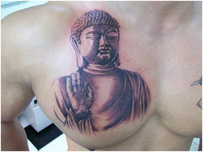 simples tatouage de bouddha