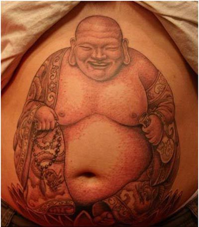 Laughing Buddha dessins de tatouage