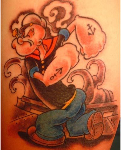Popeye le tatouage de marin