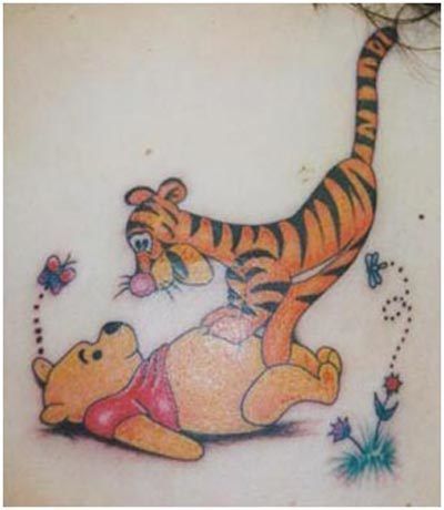 Winnie l'ourson dessins de tatouage