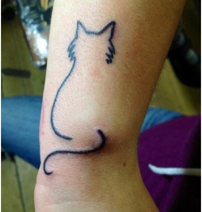 chat aperçu de tatouage