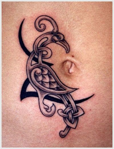 tatouages ​​d'oiseaux celtiques