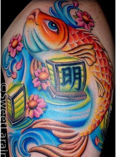 koi chinois tatouage de poissons