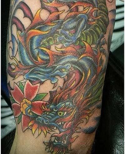 dragon chinois tatouages