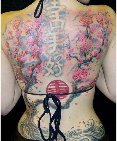fleur tatouages ​​chinois