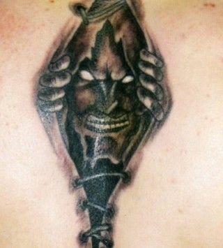 Head Tattoo The Devil