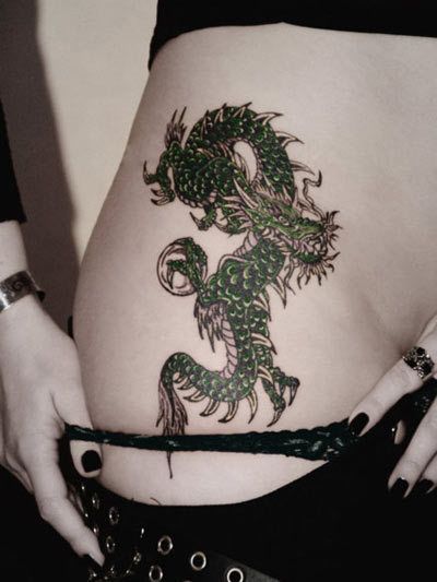pointes de tatouage de dragon