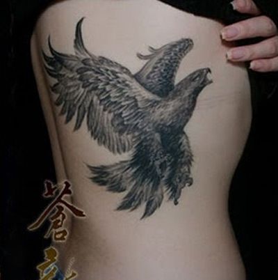 aigle en vol tatouage