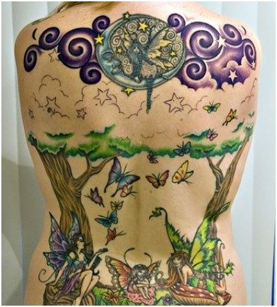 monde féerique tatouage