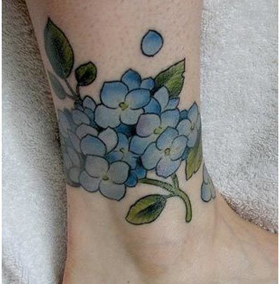 hortensia tatouage