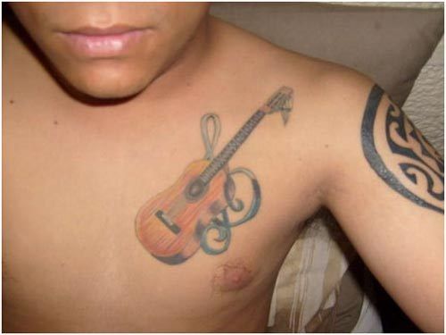 guitare symbole tatouage