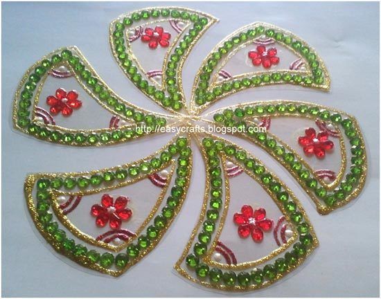 motif de rangoli de fleurs
